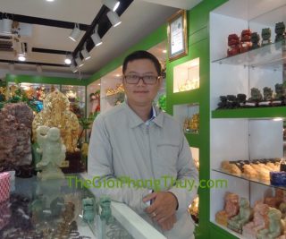 Anh Phước - khách hàng mua tượng Tỳ Hưu đá Ngọc Đông Linh xanh FM167