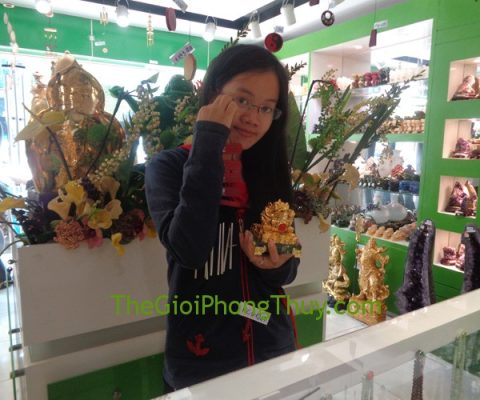 Chị Linh - khách hàng mua chuông gió FCG1246, Thiềm Thừ vàng FE069 và khỉ vàng FE371G