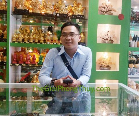 Anh Văn - Khách hàng mua Thiềm Thừ lam ngọc 6 tấc FGM026 .