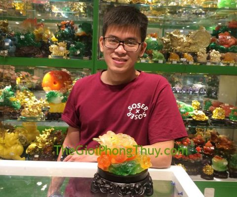 Anh Tiến-Khách hàng mua Thiềm thừ xanh trên sen đế xoay - hòa hài sanh tài FK141M.