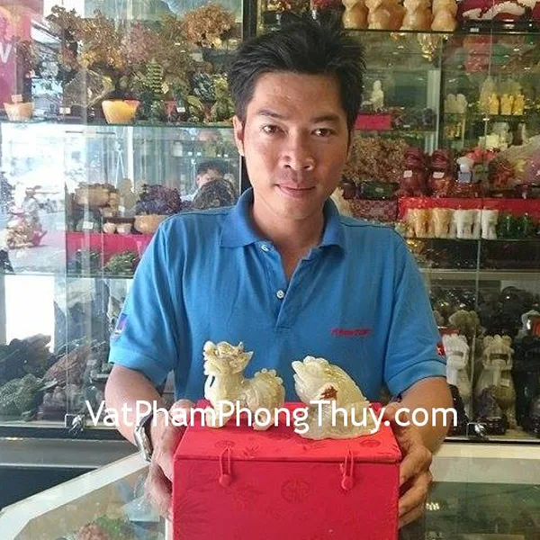 Anh Kha - Khách hàng mua Tỳ hưu bắc kinh xanh chuẩn BKX-S và Thiềm thừ cẩm thạch tây tạng chuẩn CTT-S