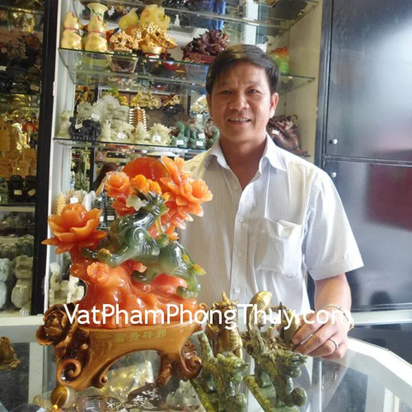 Anh Thương - Khách hàng mua tỳ hưu xanh E044, song ngư đồng D151, tỳ hưu đồng D113, rồng lam ngọc H041 và chuông gió C1257