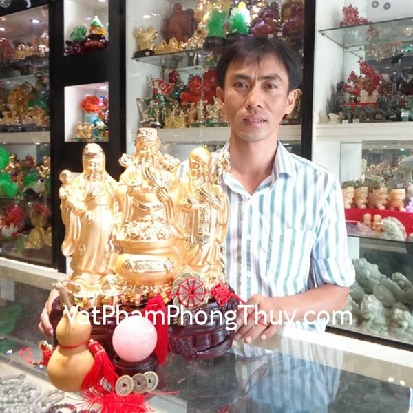 Anh Được - khách hàng mua Tam đa vàng H232G, Hồ lô tự nhiên CC2018, Quả cầu thạch anh hồng HM154-S4-953, Quả cầu thạch anh hồng HM154-S4-969, Xâu tiền thắt hoa mai 10 xu CC1129, Tiền xu Càn long CC2008