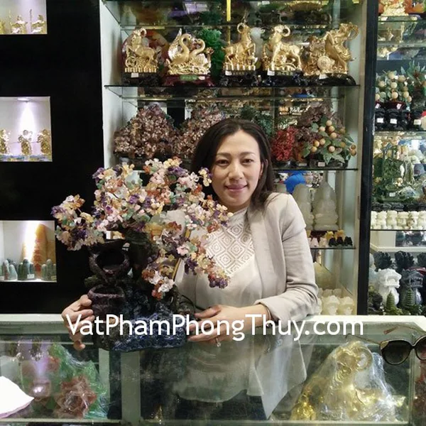 Chị Hà - khách hàng mua cây tài lộc phong thủy luân KC001