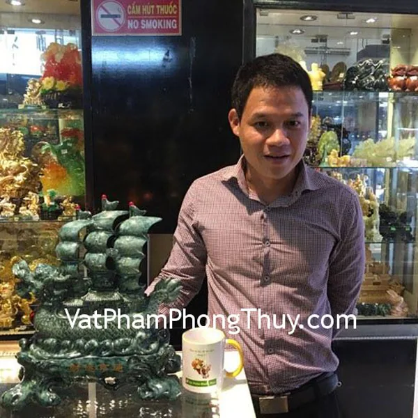 Anh Tân - Khách hàng mua Thuyền rồng đá ngọc xanh K092M