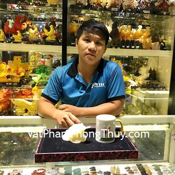 Anh Tiến - khách hàng mua Thiềm thừ Cẩm thạch Tây tạng chuẩn CTT-S