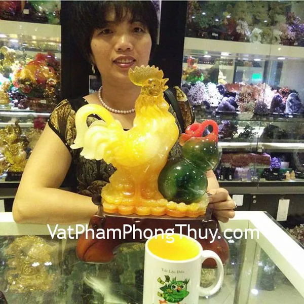 Chị Cúc-Khách hàng mua Gà vàng ngọc bên hồ lô xanh G055A