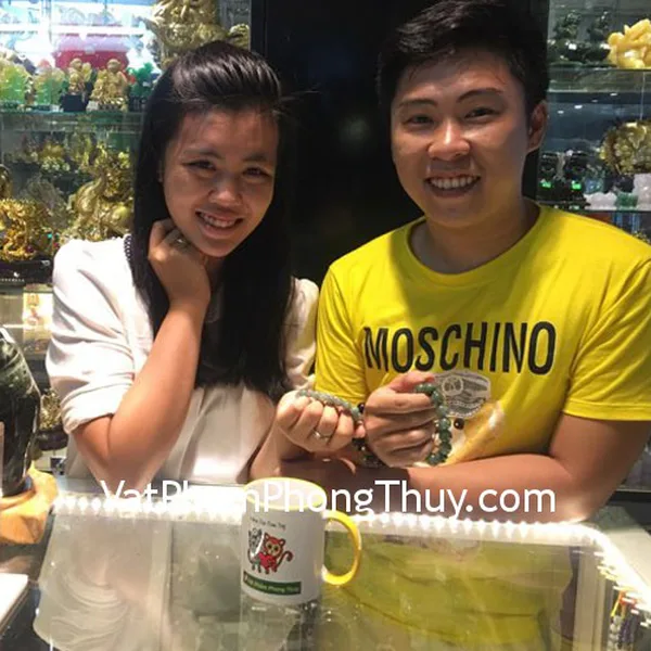 Anh Trường - Khách hàng mua Chuỗi phỉ thúy đậm A 14 li S6396 và chuỗi phỉ thúy đậm A 10 li S6397