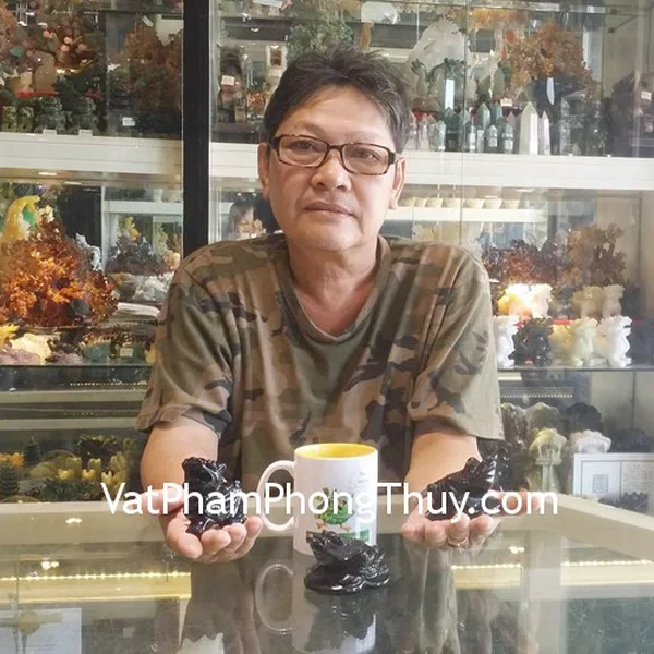 Chú Lực - khách hàng muaTỳ hưu thạch anh đen GM009, Cặp Thiềm thừ thạch anh đen GM120, Mặt Tỳ hưu thạch anh đen S6481