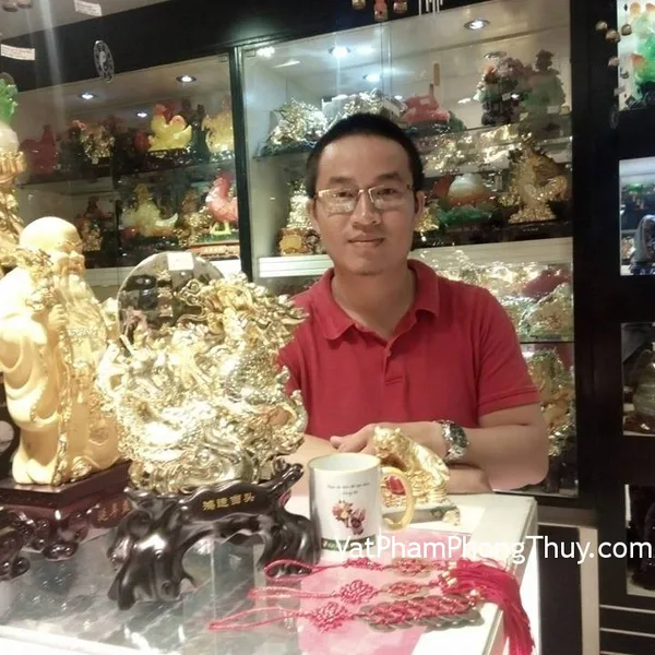 Anh Khoa - khách hàng mua tượng rồng vàng E136, hổ vàng H355G, xâu tiền hoa mai 8 cánh CC1130, xâu tiền 18 xu CC2002
