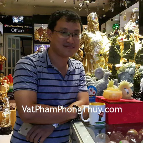 Anh Nam - khách hàng mua rồng cẩm thạch N076-1, bồn tụ bảo GM073 và sen hồng H081