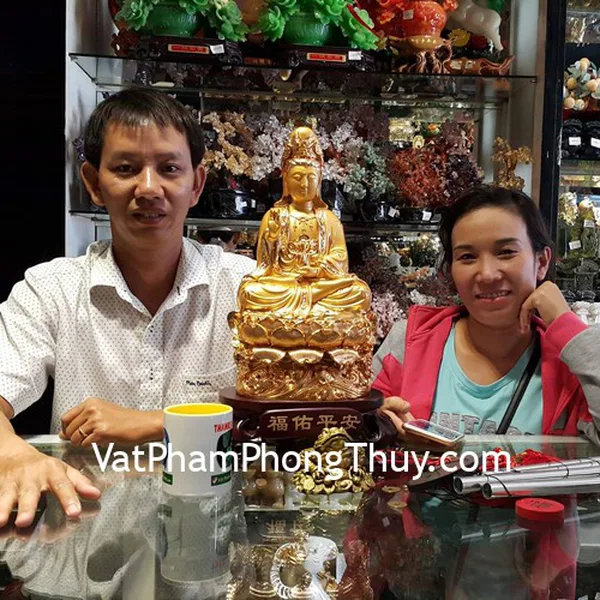 Anh Việt - khách hàng mua tượng quan âm mạ vàng H254G, chuông gió 5 ống CG1257, thiềm thừ đồng trung D213 và tiền xu may mắn phong thủy CC2024, CC1139