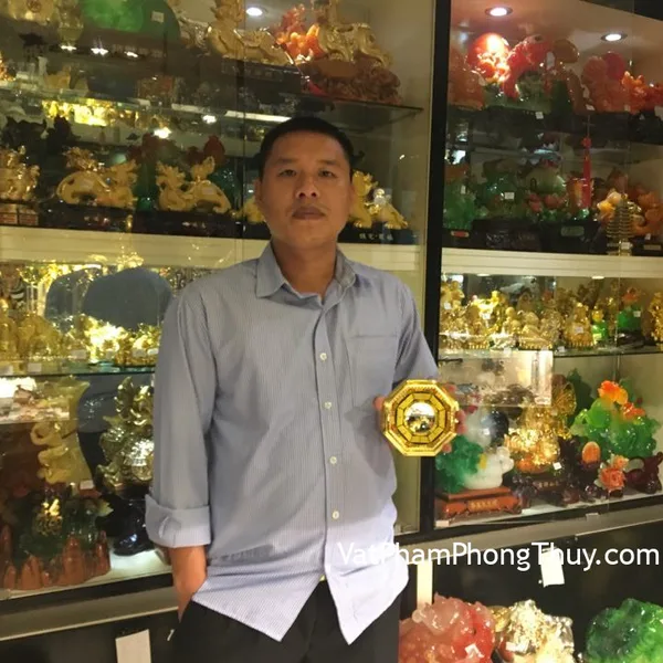 Anh Nam - khách hàng mua bát quái bọc nhôm vàng lõm nhỏ K1205
