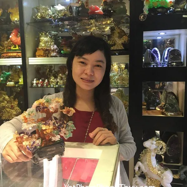 Chị Hồng - khách hàng mua cây tài lộc nhiều màu KC024