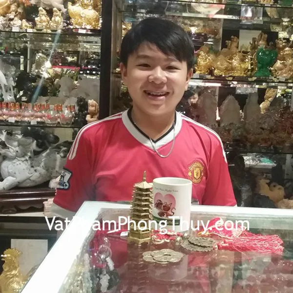 Anh Duy Anh - khách hàng mua tháp văn xương 7 tầng D210, ve ngọc phỉ thúy S6497, tiền ngũ phúc CC2027 và hoa mai 5 cánh CC1139