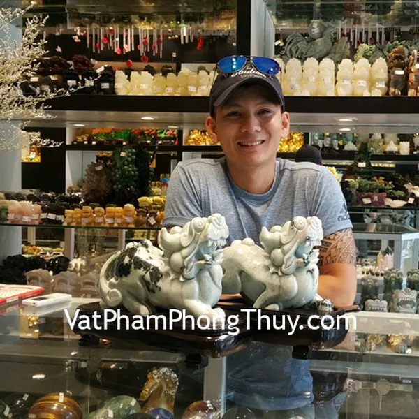 Anh Tuấn - khách hàng mua cặp tỳ hưu phỉ thúy NS176