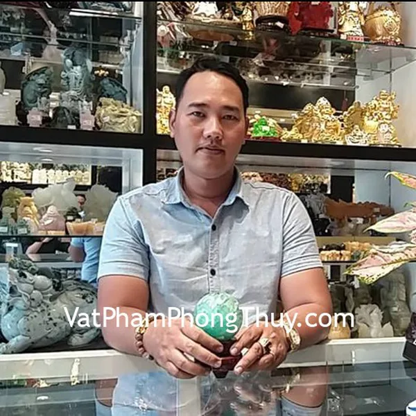 Anh Hải - khách hàng mua quả cầu dạ quang xanh GM144-3548, chuỗi thạch anh tóc nhiều màu S6230-2677 và chuỗi thạch anh tóc đỏ S6371-1935