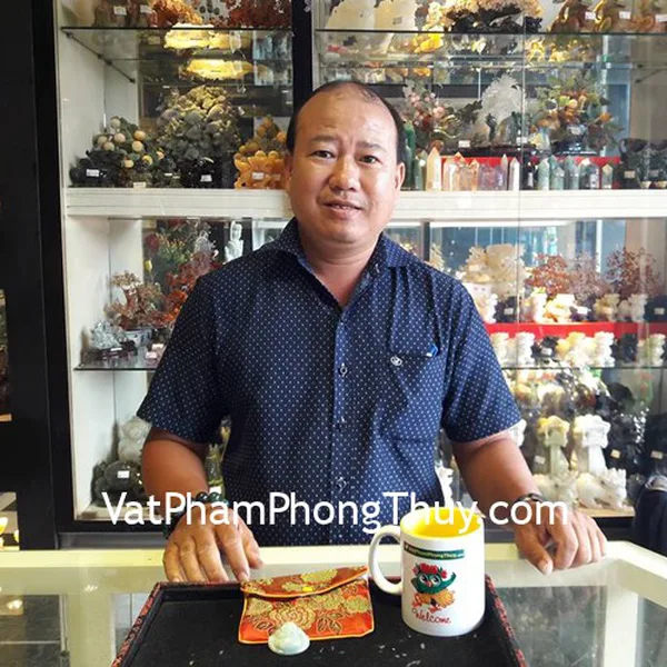 Anh Toàn - khách hàng mua Phật Di Lạc ngọc Phỉ thúy S6627-2460, Chuỗi mã não rong biển S6450