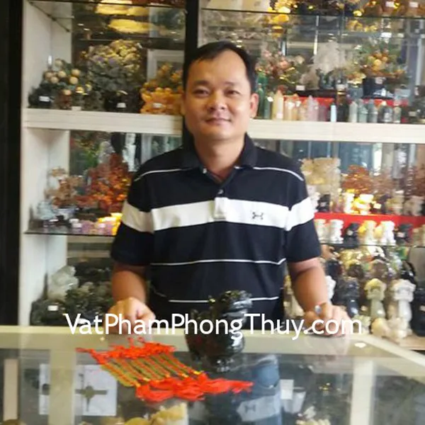 Anh Toàn - khách hàng mua Tỳ hưu Lam ngọc M007, Xâu tiền 8 xu CC1134
