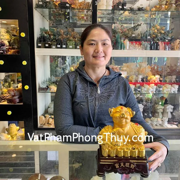 Chị Phước - khách hàng mua Heo vàng Phú Túc Vượng Tài  LN031