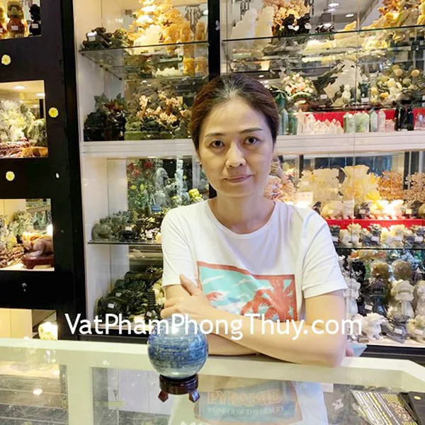 Chị Lệ - khách hàng mua Quả cầu đá Thanh kim GM149-S4-13575