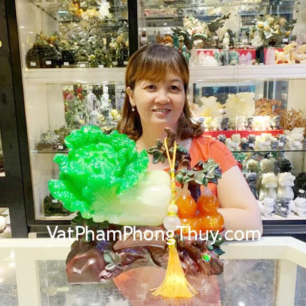 Chị Vân - khách hàng mua Bắp cải xanh Đa phước đa tài LN072
