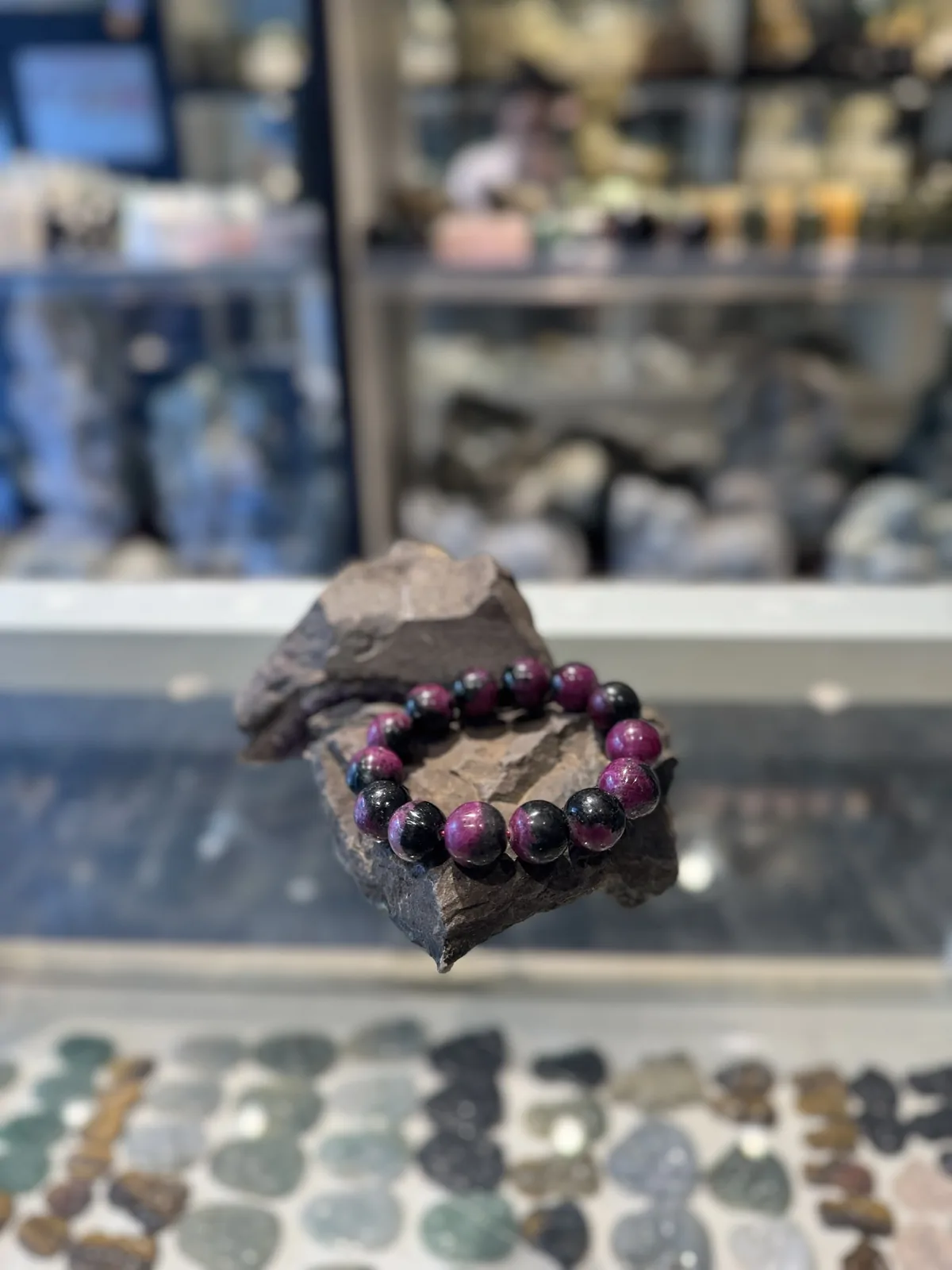 Chuỗi Ruby xanh thẩm đỏ Nam Mỹ (94.4g) S6247-S1-4909