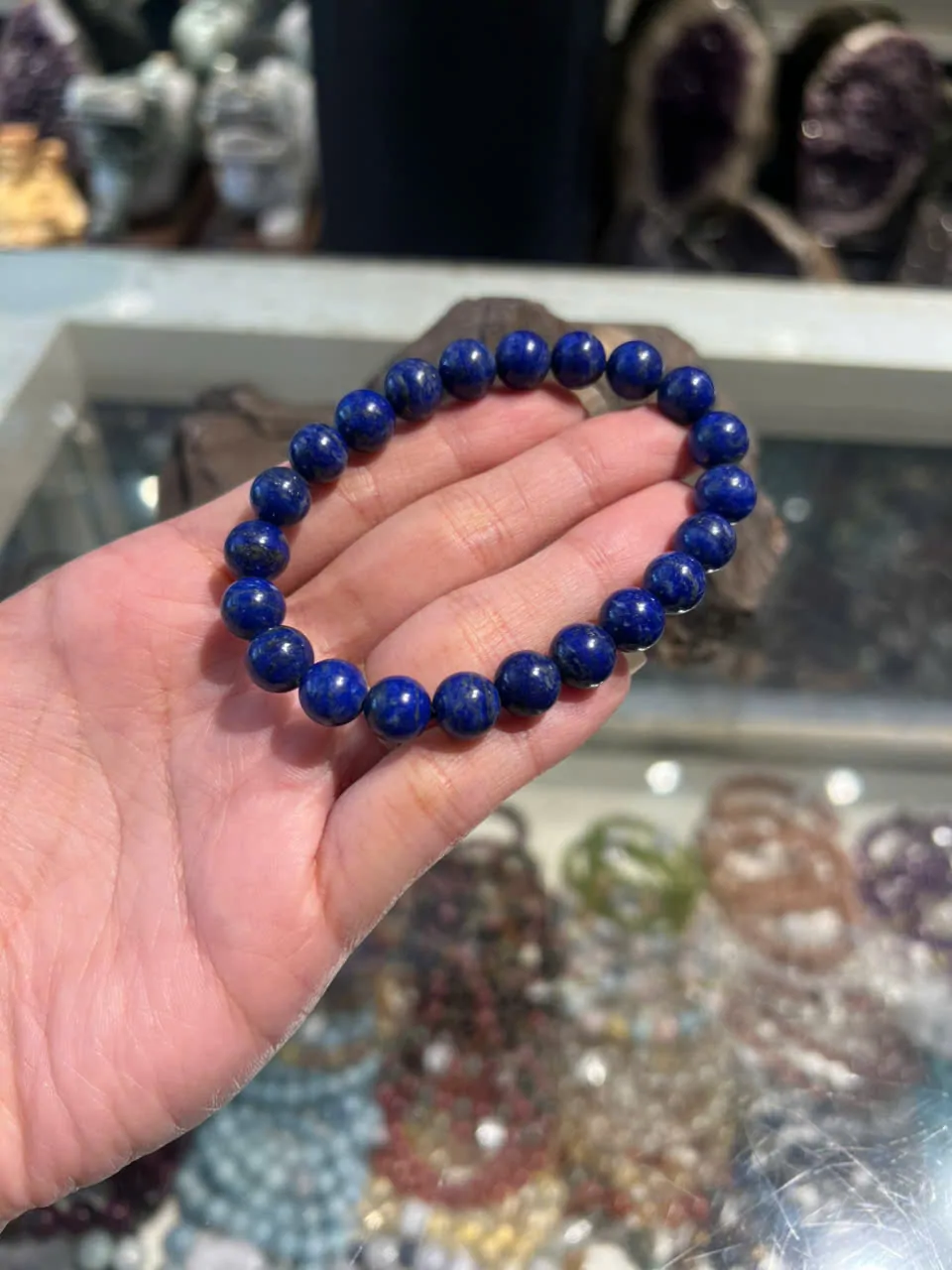 Chuỗi đá Thanh Kim Lapis (26.7g -23 bi) S6126-S1-2350
