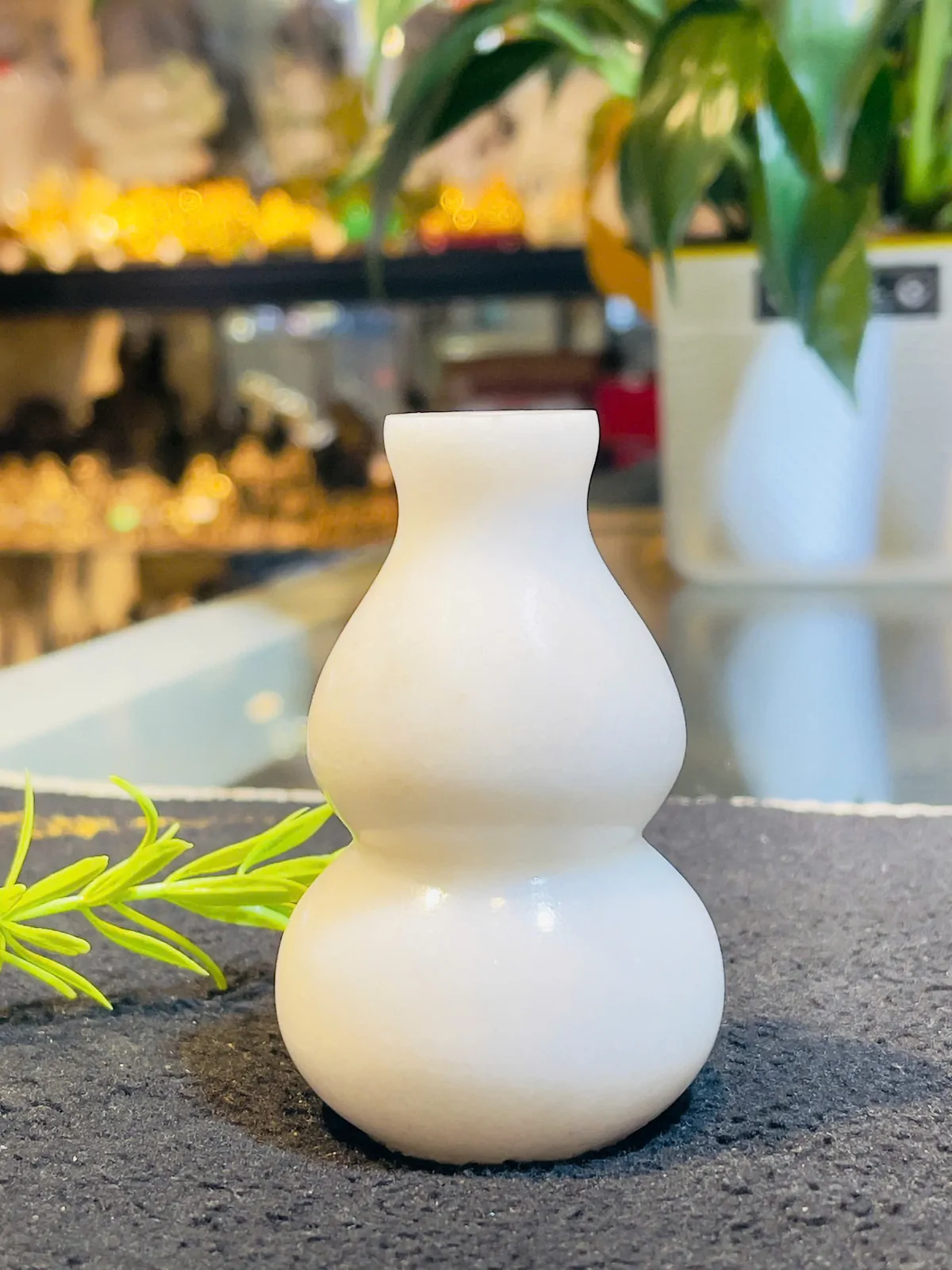 Hồ lô đá ngọc trắng nhỏ K022