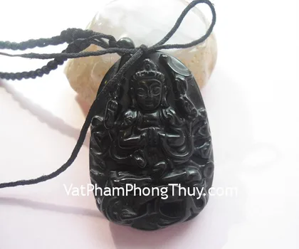 Phật bản mệnh đá ngọc Đông Linh - Tuổi Tỵ (Phổ Hiền Bồ Tát) FS5068-6