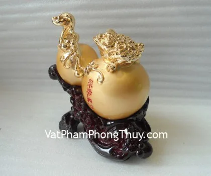 Hồ lô vàng nhỏ có thiềm thừ - tụ phước nạp tài H507G