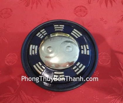 Bát quái bọc nhôm vàng lõm trung- 7in K1203