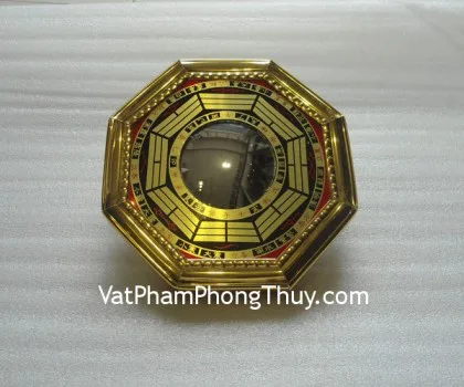 Bát quái bọc nhôm vàng lồi nhỏ- 5in FK1206