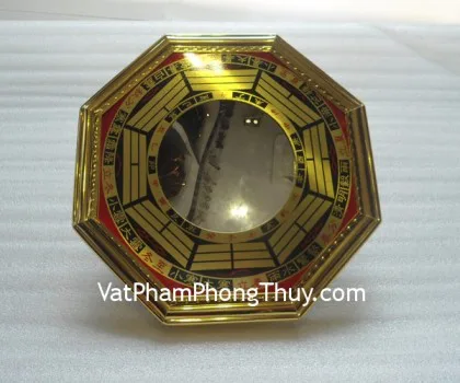 Bát quái bọc nhôm vàng lõm trung- 7in FK1203