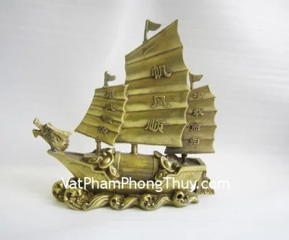 Thuyền rồng 2 đầu đá ngọc Hoàng Long DT227