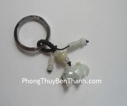 Móc đt ống tre+1 bi Miến Điện S317