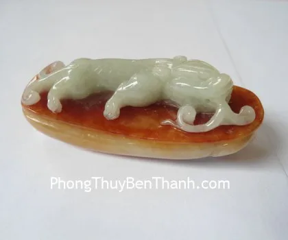 Mặt tỳ hưu PT vân xanh A+++++(23.59gr)(GCN1724) FS6632-F2-8728