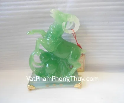 Dê xanh hồ lô, thủy tinh - dê phú quý H064G