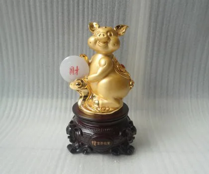 Heo tam thể có đế gỗ (272gr) FHTT01-F2-6626