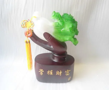 Bắp cải lớn trên tay phật - tài phú trong tay H180G