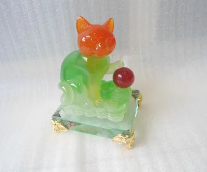 Mèo chiêu tài bên giỏ vàng FF092-1