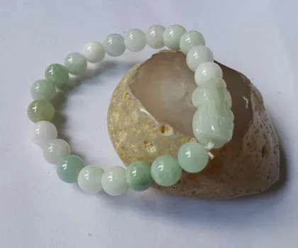 Chuỗi tỳ hưu phỉ thúy 8 li S6012