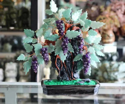 Cây nho thạch anh tím, lá đông linh KC052