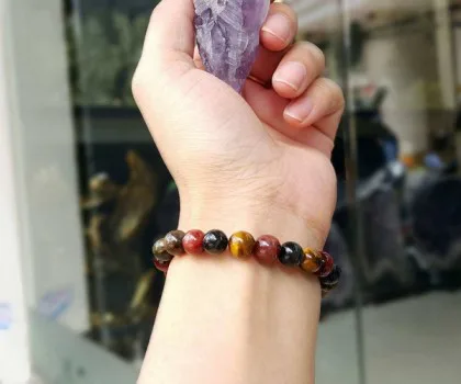 Chuỗi mắt mèo Phước Lộc Thọ 8 li S6432