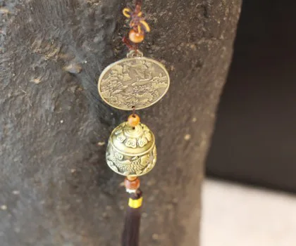 Chuông gió đồng linh vật - Gia Đình Voi FCG1264-5