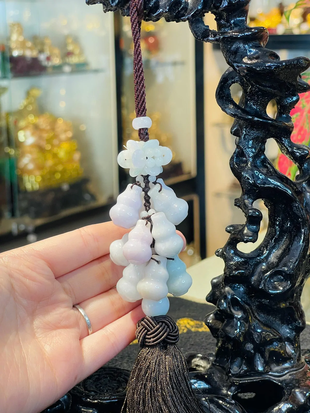 Ngọc bội chùm hồ lô PT A+ S6424