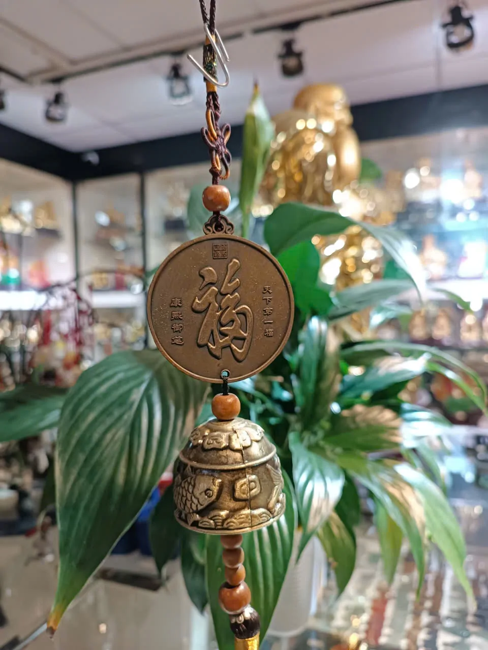 Chuông gió đồng chữ phúc CG1264-9