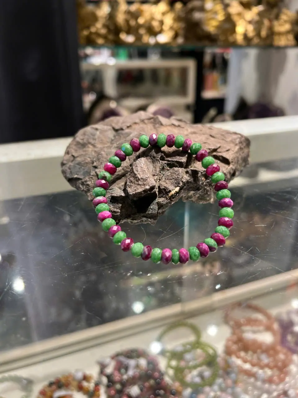 Chuỗi Ruby xanh đỏ vát cạnh (16.3g - 42bi) S6653-S1-5787