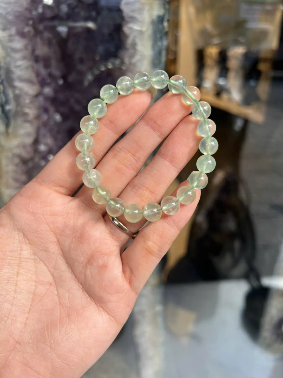Chuỗi thạch anh nho xanh ( 22,1g - 21bi) S6646-S1-2227