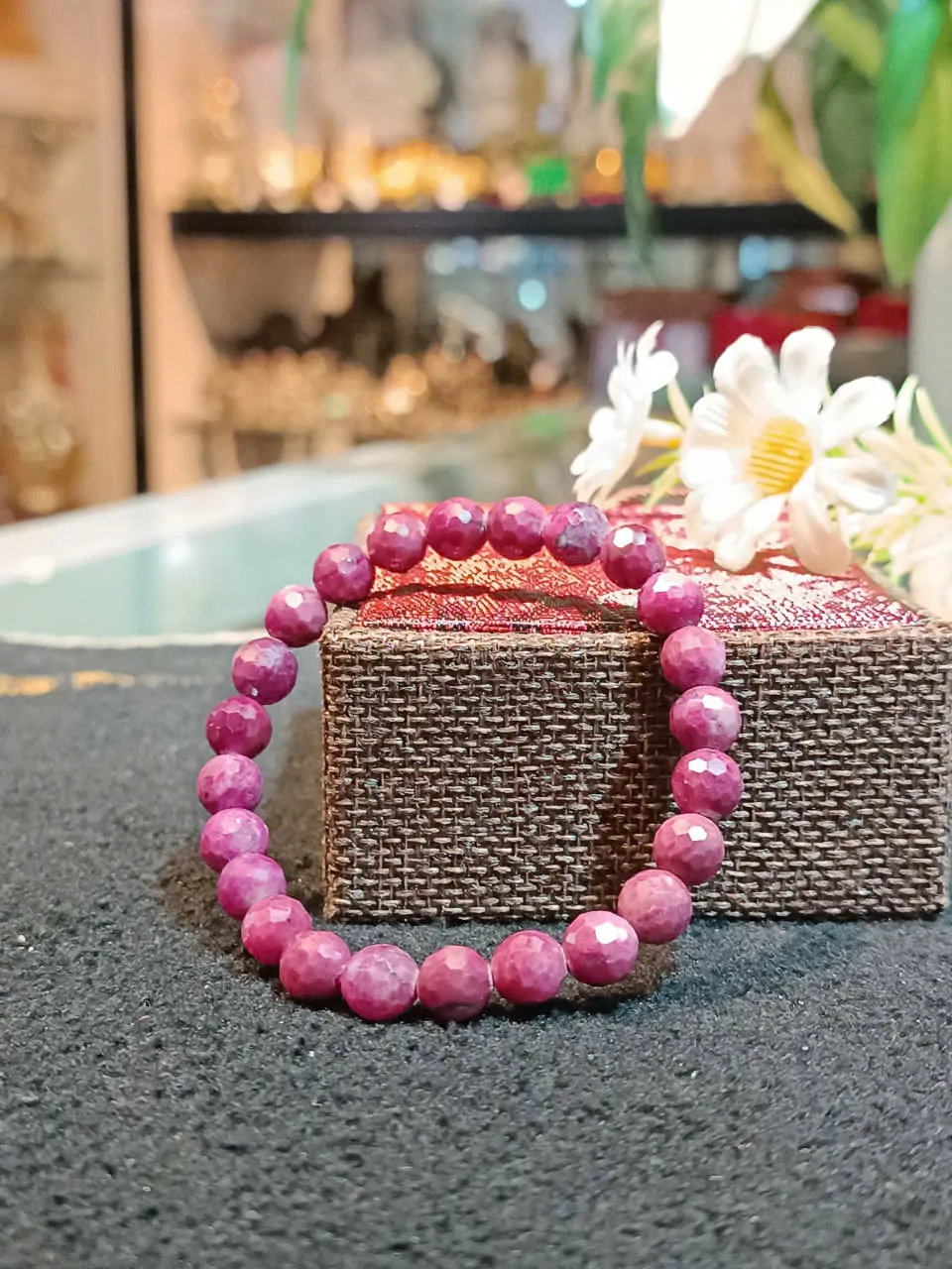 Chuỗi Ruby hạt vát nhiều mặt A+++++ (24.3g - 24bi) S6757-S5-5346